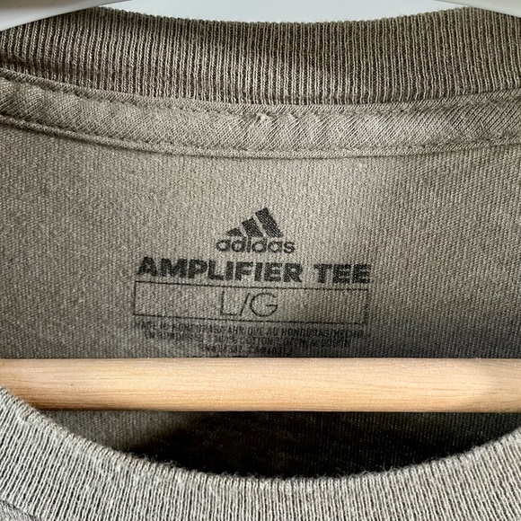 Olive Green Adidas Long Sleeve T-shirt - Picture 3 of 4